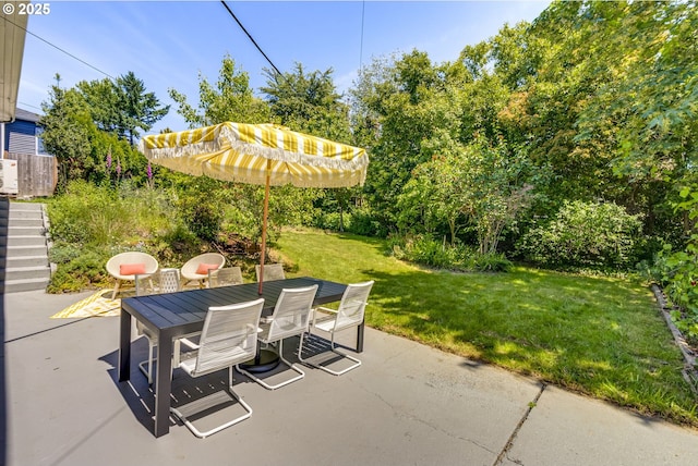6220 SW 45th Ave, Portland, OR 97221 - view of patio with outdoor dining area and stairs