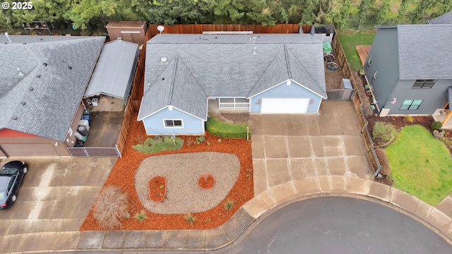 birds eye view of property