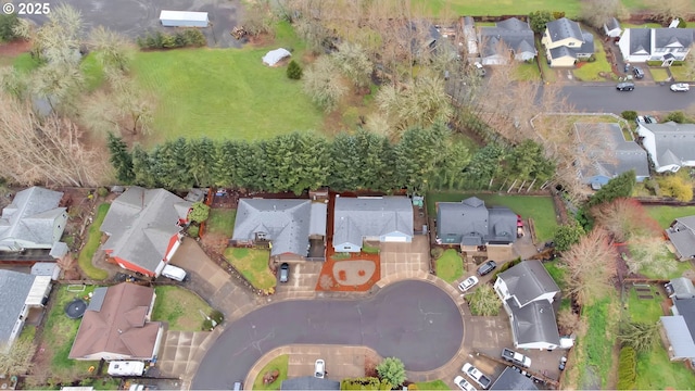 bird's eye view featuring a residential view