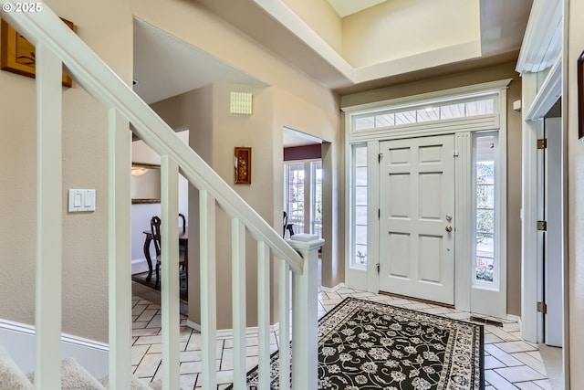8650 SW Turquoise Loop, Beaverton, OR 97007 - entryway with stairs and light tile patterned floors