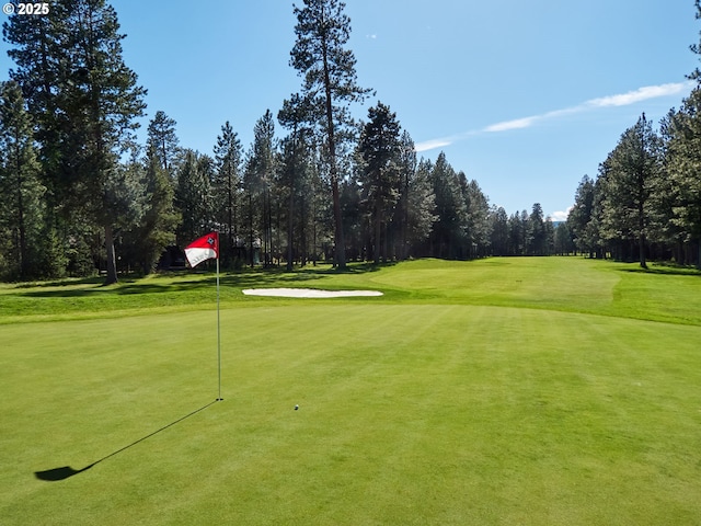 71183 Bracken Ln Unit Gh76, Black Butte Ranch, OR 97759 - view of property's community featuring a yard, view of scattered trees, and golf course view