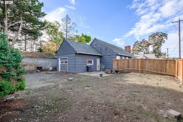 rear view of house with a patio area