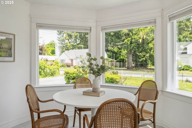 421 SE 141st Ave, Portland, OR 97233 - dining space with baseboards and plenty of natural light