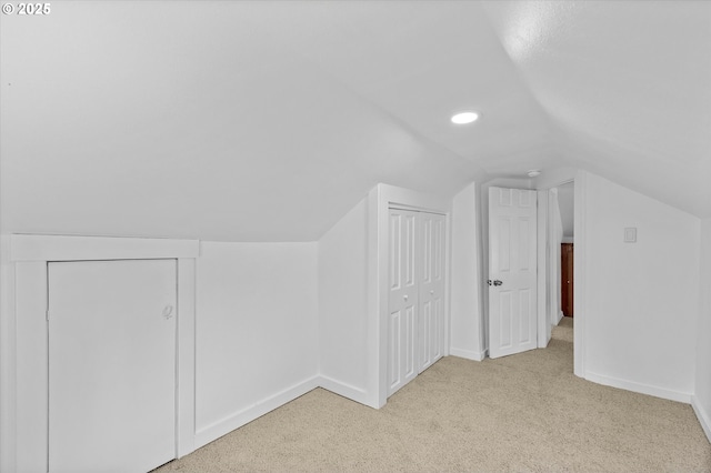 521 21st Ave, Longview, WA 98632 - bonus room featuring carpet flooring, lofted ceiling, baseboards, and recessed lighting