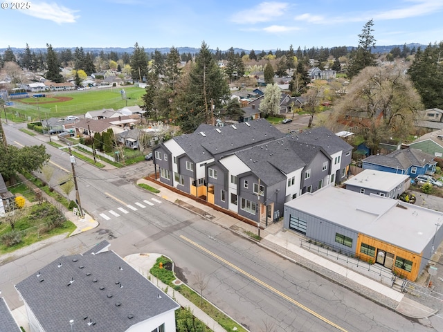 aerial view featuring a residential view