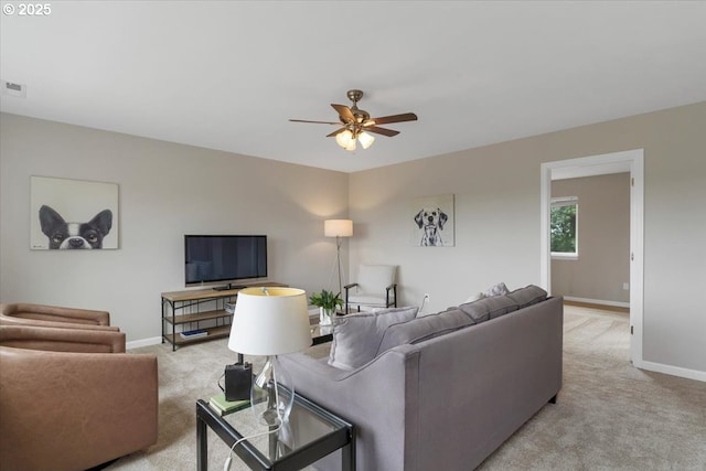 21795 SE Grand Island Loop, Dayton, OR 97114 - living area with light colored carpet and ceiling fan