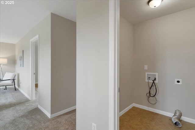 21795 SE Grand Island Loop, Dayton, OR 97114 - laundry room featuring washer hookup and electric dryer hookup