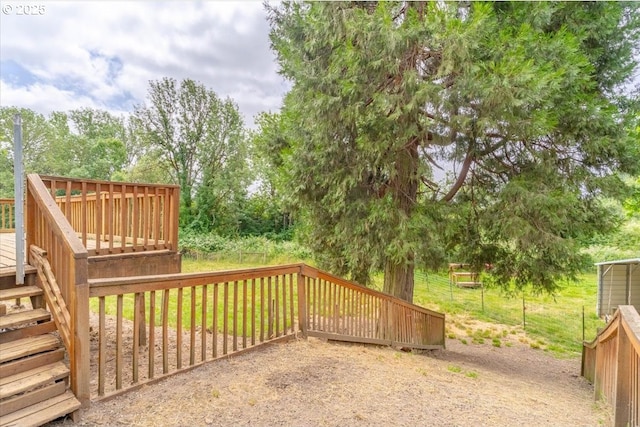 21795 SE Grand Island Loop, Dayton, OR 97114 - view of yard featuring a wooden deck