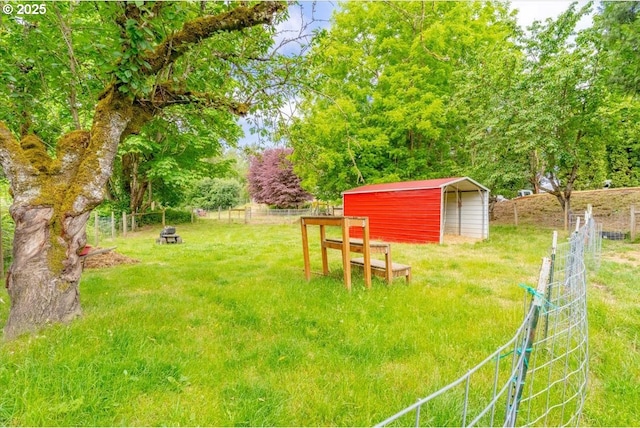 21795 SE Grand Island Loop, Dayton, OR 97114 - view of yard with an outdoor structure
