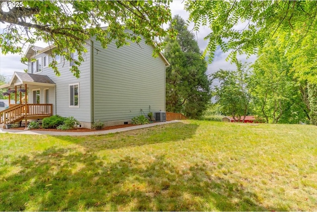 21795 SE Grand Island Loop, Dayton, OR 97114 - view of property exterior featuring crawl space and a yard