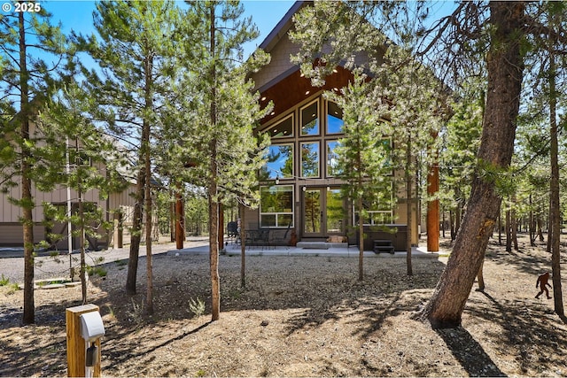123604 Muttonchop St, Crescent Lake, OR 97733 - rear view of house featuring french doors and a patio area