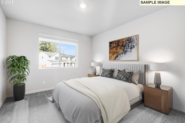 834 Misty Ln, Forest Grove, OR 97116 - bedroom with light carpet, baseboards, and recessed lighting