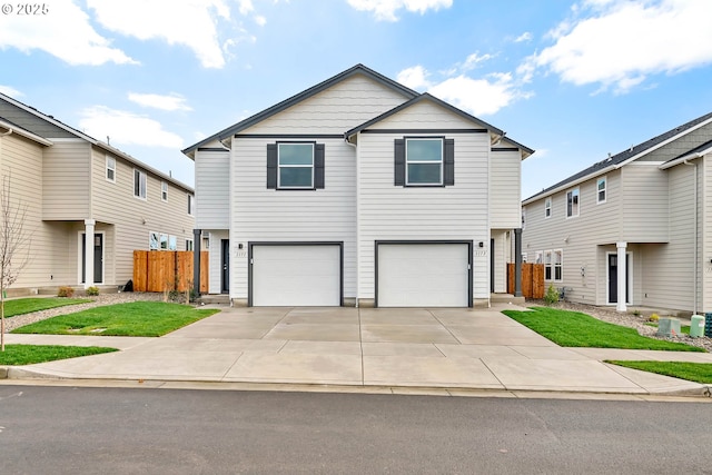 front facade featuring a garage