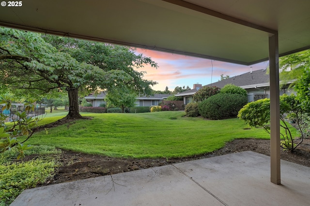 7785 SW Fairway Dr, Wilsonville, OR 97070 - view of grassy yard with a patio area