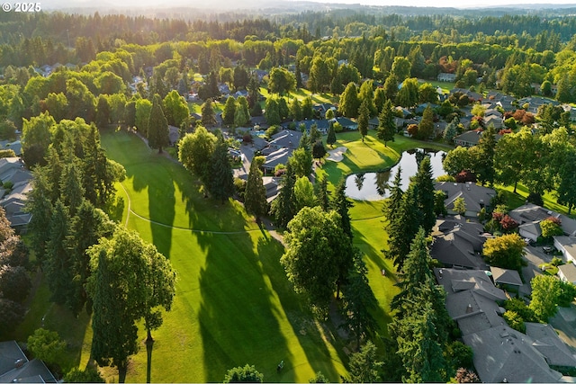 7785 SW Fairway Dr, Wilsonville, OR 97070 - aerial perspective of suburban area with a large body of water, a local golf course, and a forest