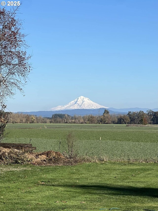 property view of mountains with a rural view