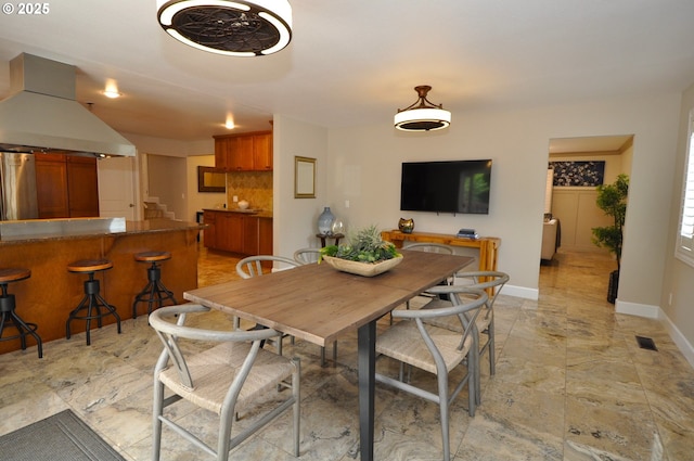 13950 SW Barlow Rd, Beaverton, OR 97008 - dining area featuring baseboards and stairway