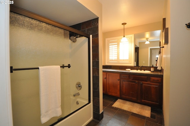 13950 SW Barlow Rd, Beaverton, OR 97008 - bathroom featuring bath / shower combo with glass door and vanity
