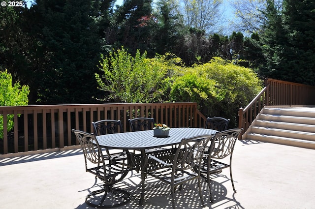 13950 SW Barlow Rd, Beaverton, OR 97008 - view of patio / terrace with outdoor dining area and a deck