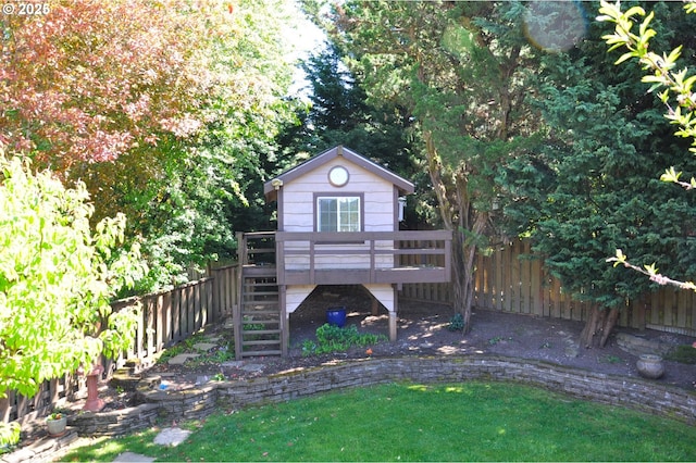 13950 SW Barlow Rd, Beaverton, OR 97008 - rear view of property with a deck