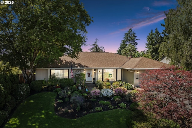 11820 SW Reid Ct, Beaverton, OR 97008 - ranch-style house featuring a lawn and roof with shingles