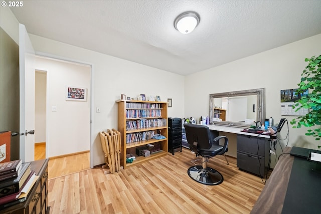 11820 SW Reid Ct, Beaverton, OR 97008 - office featuring light wood-type flooring and a textured ceiling