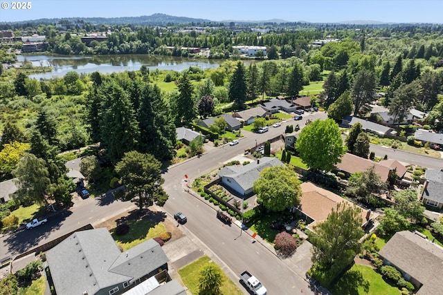 11820 SW Reid Ct, Beaverton, OR 97008 - aerial perspective of suburban area with a water and mountain view