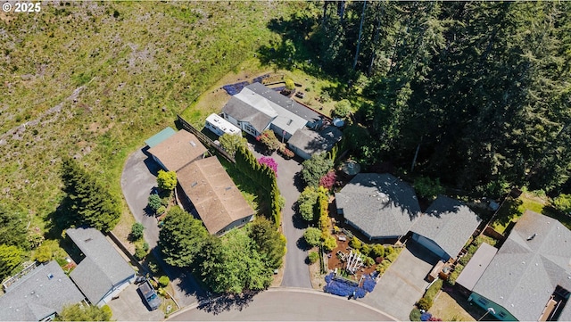 drone / aerial view featuring a residential view