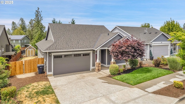 20021 Tharp Ct, Oregon City, OR 97045 - view of front facade with an attached garage, driveway, and roof with shingles