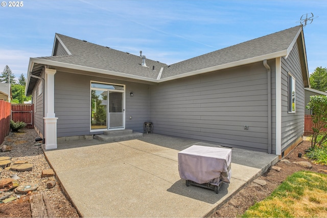 20021 Tharp Ct, Oregon City, OR 97045 - rear view of house with a patio and a shingled roof