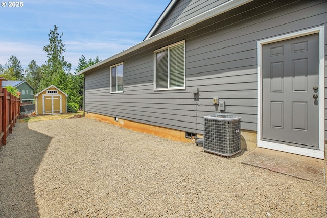 20021 Tharp Ct, Oregon City, OR 97045 - view of property exterior with crawl space and a storage shed