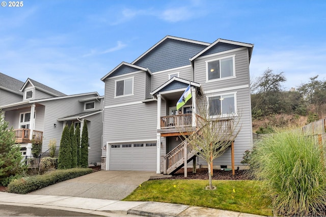 view of front of house featuring a garage