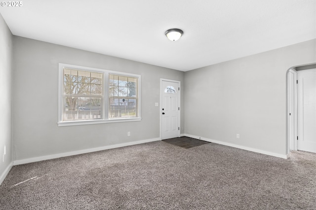 view of carpeted empty room