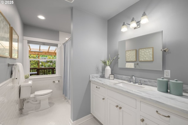 7928 SE 21st Ave, Portland, OR 97202 - full bath with vanity and tile patterned floors