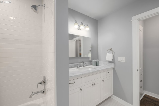 7928 SE 21st Ave, Portland, OR 97202 - full bathroom featuring vanity and  shower combination