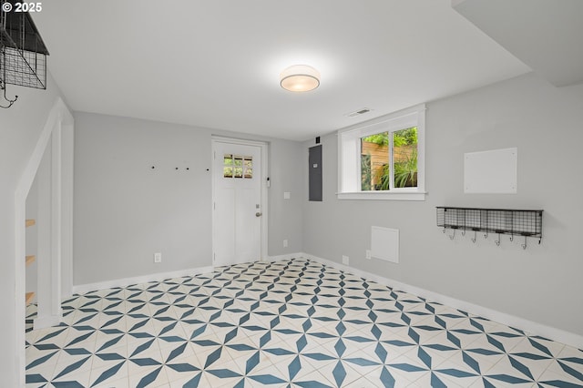 7928 SE 21st Ave, Portland, OR 97202 - unfurnished room featuring healthy amount of natural light, light floors, and electric panel