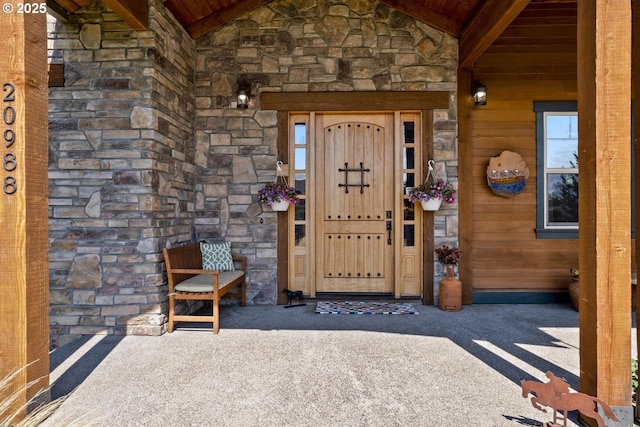 view of entrance to property