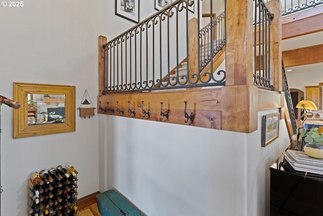 view of stairway