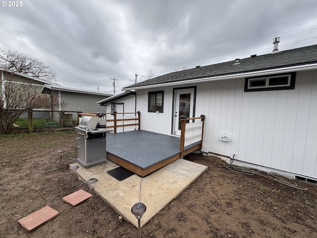 exterior space with fence and grilling area