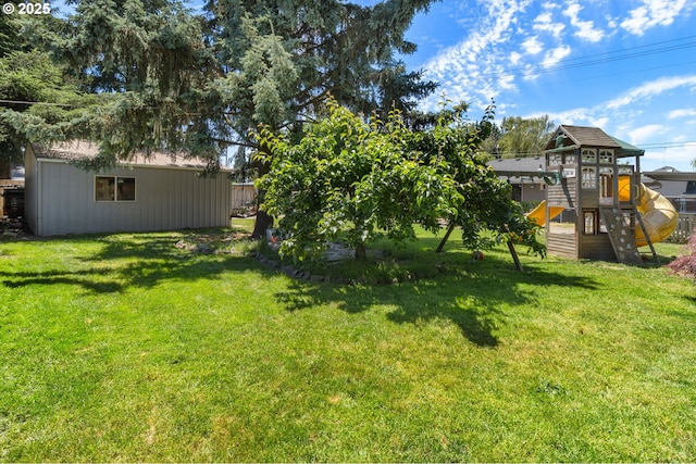 2408 N College St, Newberg, OR 97132 - view of green lawn featuring a playground