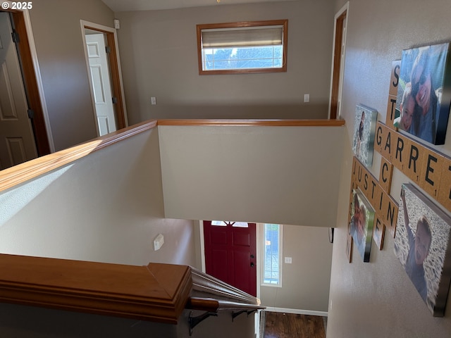 entryway featuring hardwood / wood-style floors