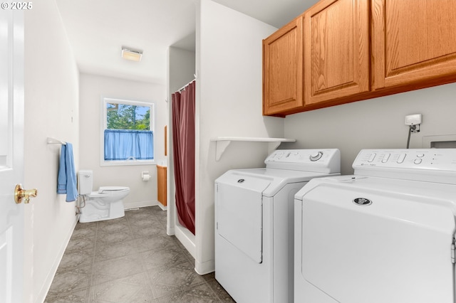 18183 SE Richey Rd, Gresham, OR 97080 - laundry room featuring cabinet space and separate washer and dryer