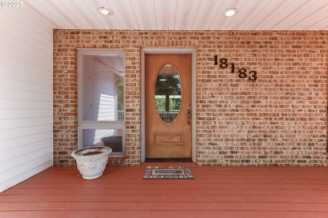 18183 SE Richey Rd, Gresham, OR 97080 - property entrance featuring brick siding