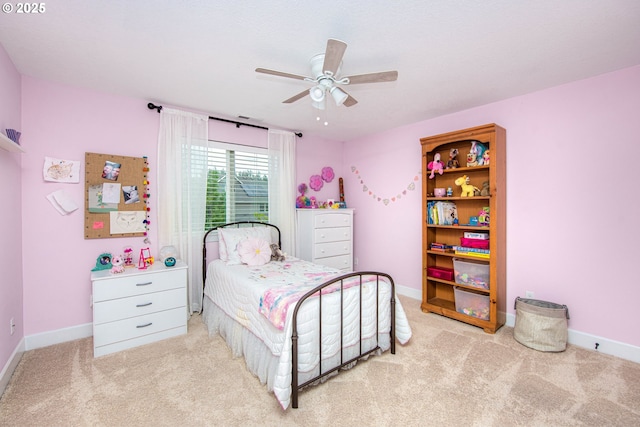 15928 Stables Pl, Oregon City, OR 97045 - bedroom with carpet floors, baseboards, and ceiling fan