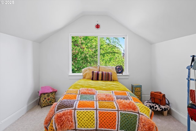 1605 SE 46th Ave, Portland, OR 97215 - bedroom featuring lofted ceiling and carpet