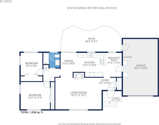 8730 SW Barnes Rd, Portland, OR 97225 - home floor plan