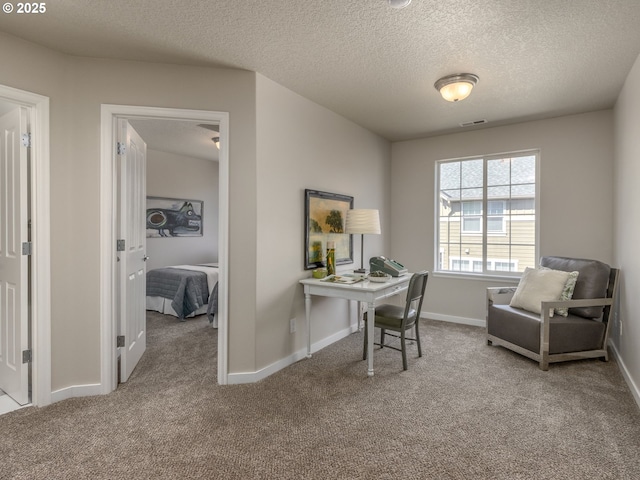 11656 SW Auklet Loop, Beaverton, OR 97007 - office with carpet floors and a textured ceiling