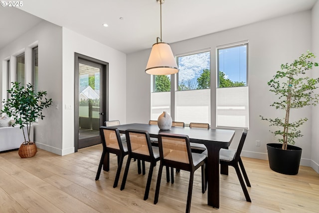 5100 S St, Washougal, WA 98671 - dining space with recessed lighting, baseboards, and light wood finished floors