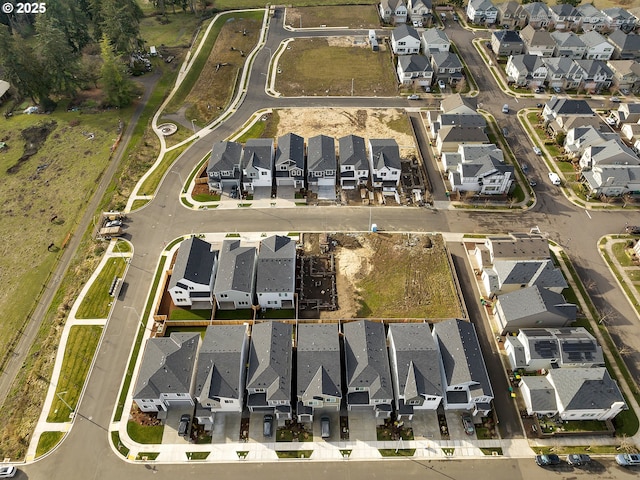 bird's eye view featuring a residential view