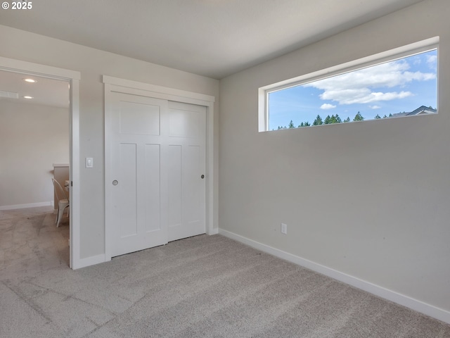 13847 SW Sabrina Ave, Tigard, OR 97140 - unfurnished bedroom with carpet floors, a closet, and recessed lighting